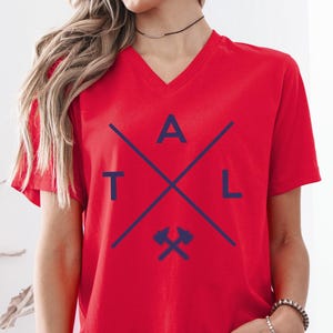 Atlanta Shirt - ATL Shirt - Atlanta Georgia - Atlanta Baseball Shirt - Unisex Vneck Shirt