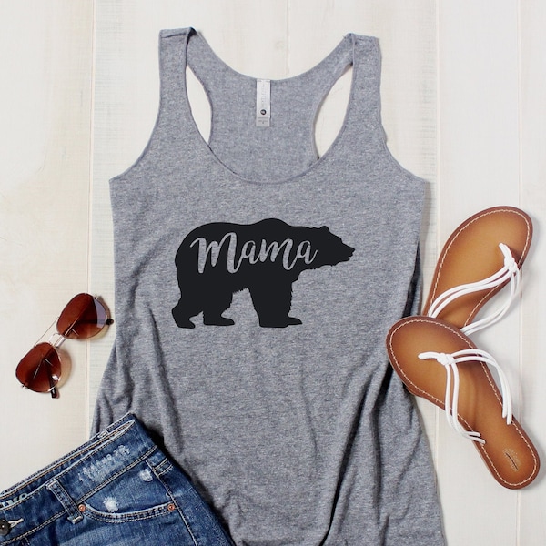 Mama Bear Tank Top | Mama Bear Shirt - Mama Shirt - Shirt for Mom - Bear Tank Top - Mama Bear
