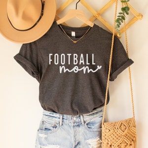 Fußball Mom Shirt | Fußball-Shirt, Fußball-T-Shirt, süßes Fußball-Shirt, Spieltag-Shirt, süßes Mutter-Shirt, Damen-Shirt