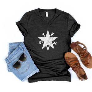 *DTG* Texas Pennants Black Star Tee main image 1