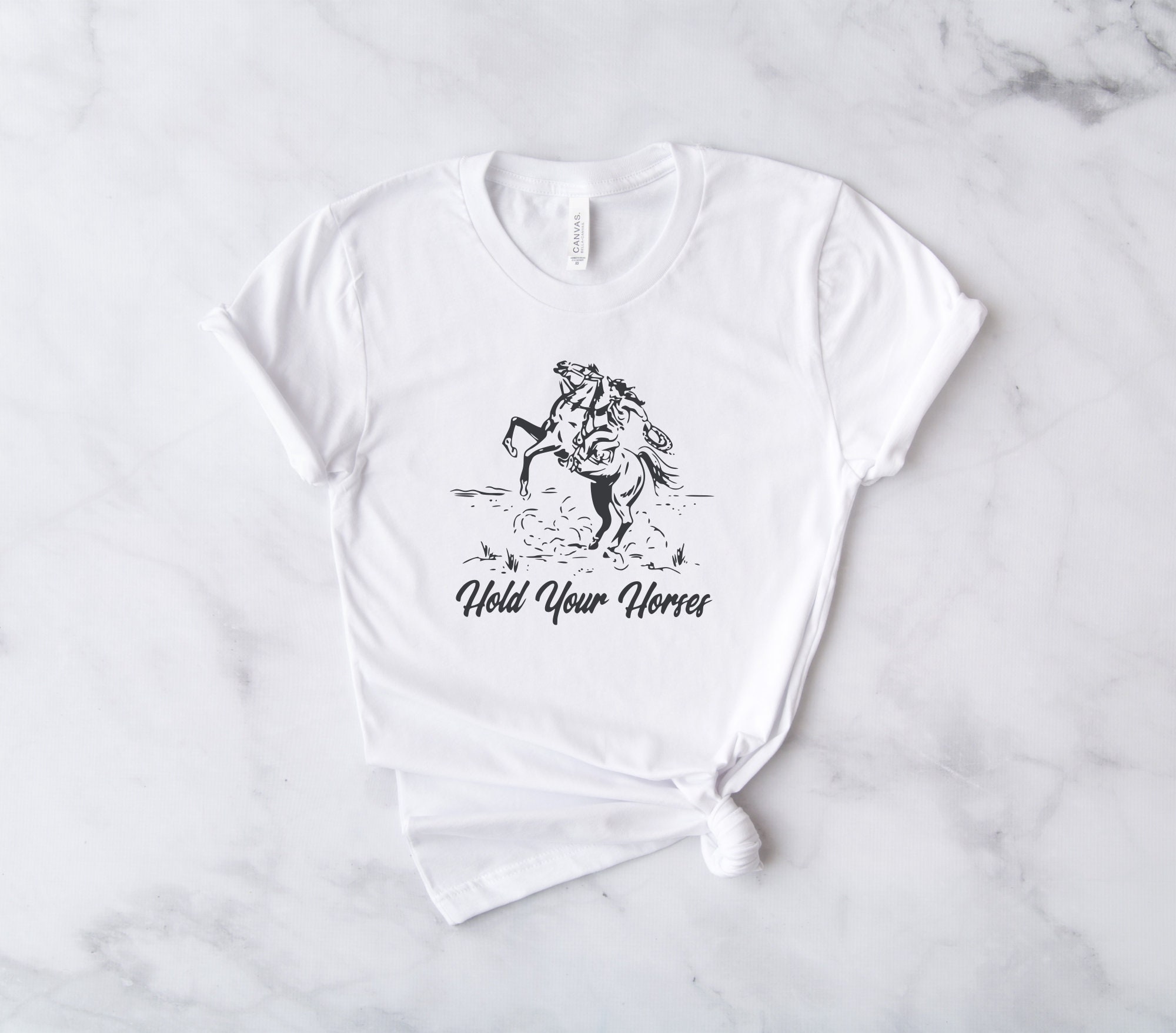 Hold Your Horses Shirt Rodeo Shirt Horse Shirt Western - Etsy