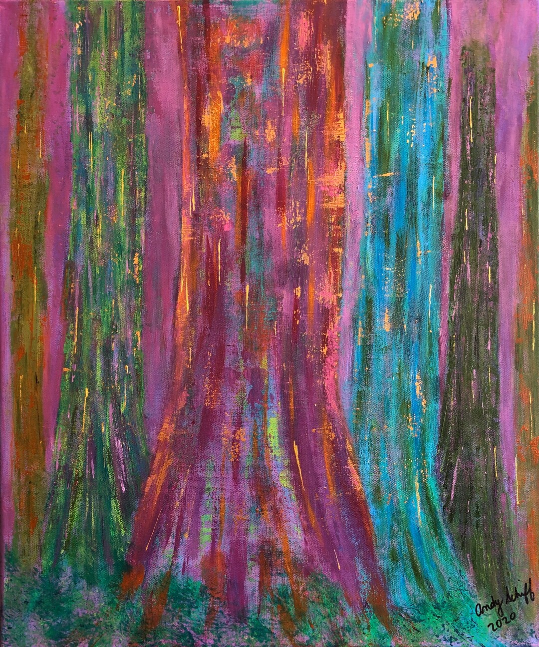 Rainbow Eucalyptus Tree 24 X 20 Etsy