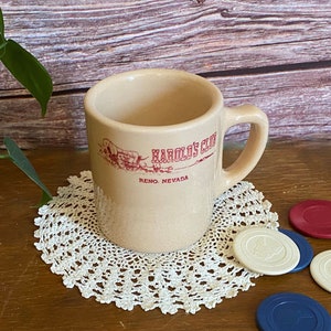 RARE Tepco Harold&#39;s Club Reno Mugs - Vintage Casino Restaurant Ware Dishes - Nostalgic Reno Biggest Little City in the World