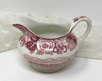Woods & Sons English Scenery Pink Gravy Boat