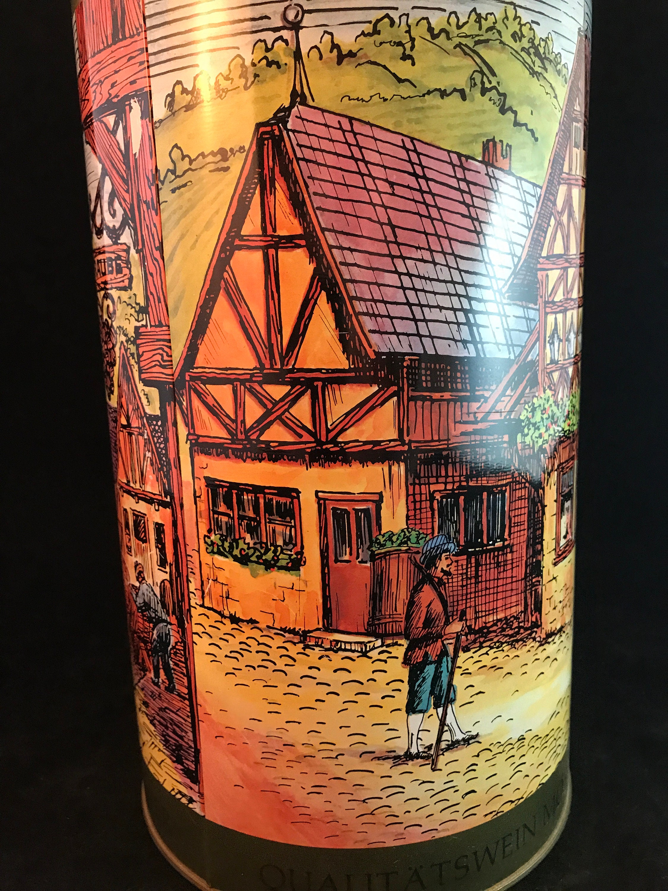Vintage Julius Kayser & Co. Promotional Wine Canister Tin Etsy