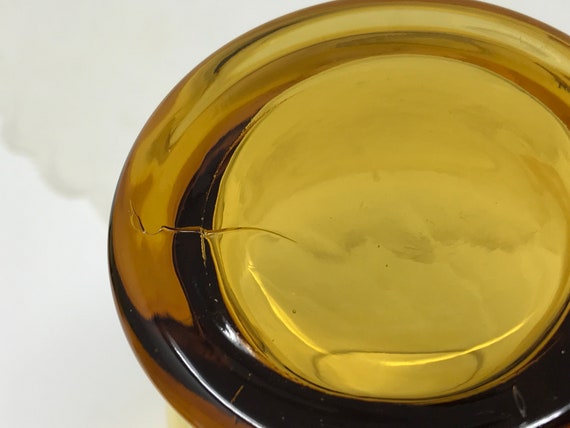 Set of 6 Honey Amber Swirl 5" Water Glasses - image 10