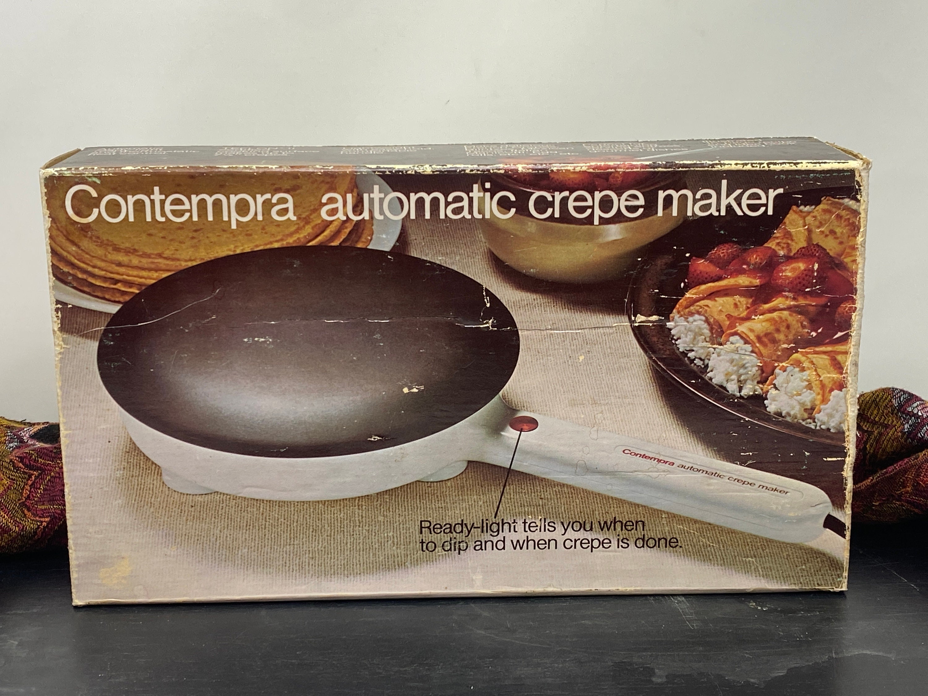 Contempra Automatic Electric Crepe Maker Vintage Retro Small Etsy