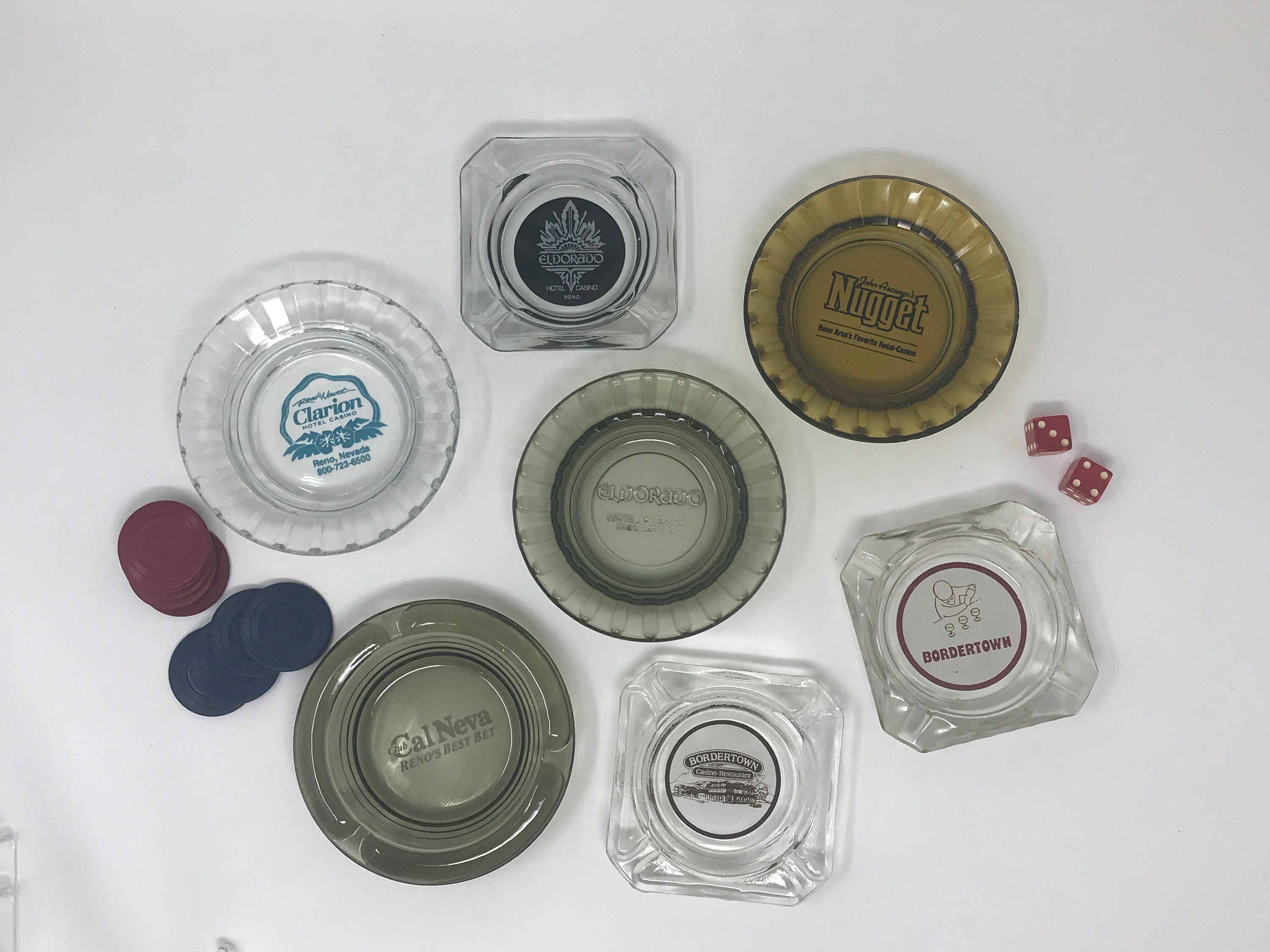 Vintage Collectible Glass Ashtrays From Casinos Resorts and Etsy