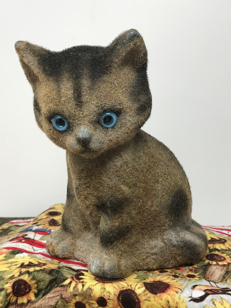 Selection of Vintage Fuzzy Flocked Animal Banks Made in Hong Etsy