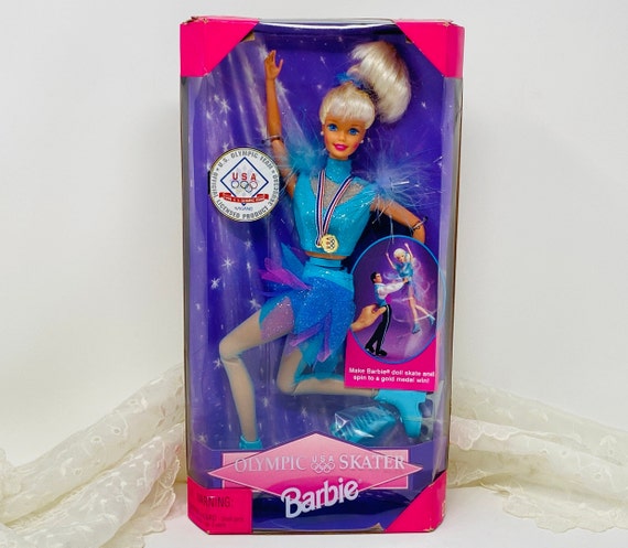 1997年バービーBarbieオリンピック黒人アイススケート　ヴィンテージ 1997年バービーBarbieオリンピック黒人アイススケート ヴィンテージ
