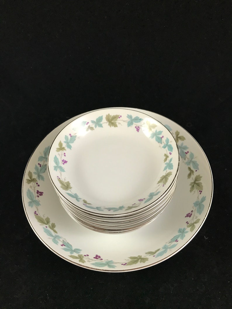 Vintage Fine China Japan 6701 Vintage Fine China Japan 6701 Dishes Serving Bowl and 9 | Etsy