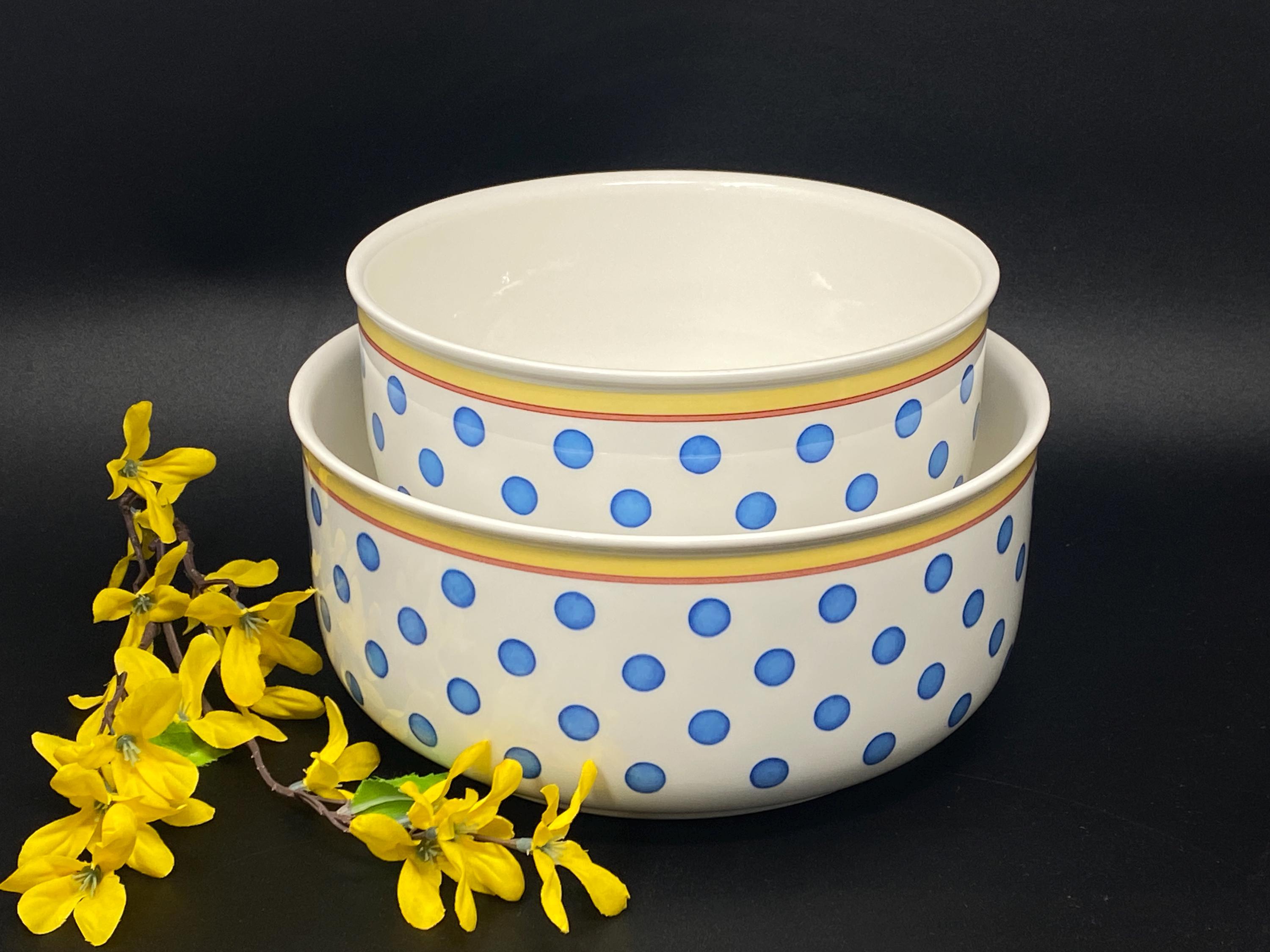 Polka Dot Serving Bowls - Etsy
