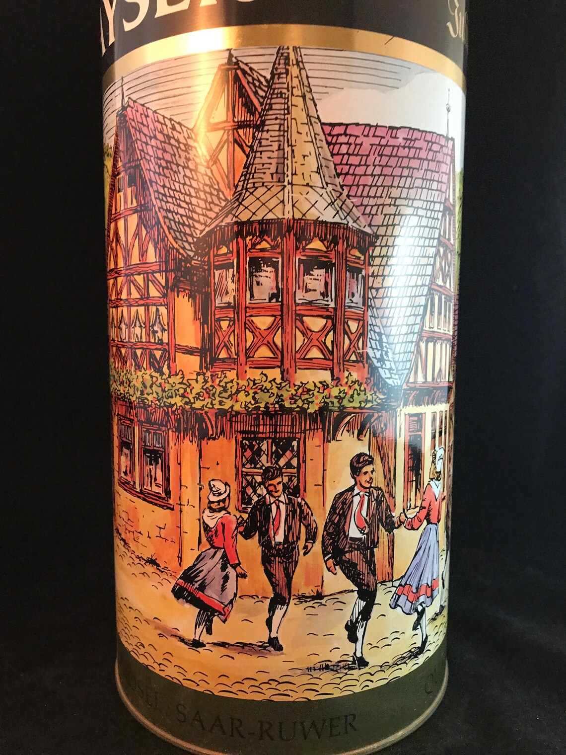 Vintage Julius Kayser & Co. Promotional Wine Canister Tin Etsy