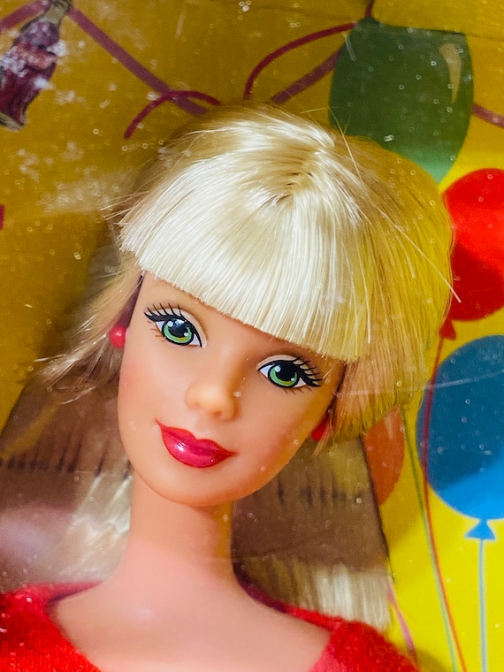 1998 Coca Cola Party Barbie With Polar Bear ~ Mattel #22964