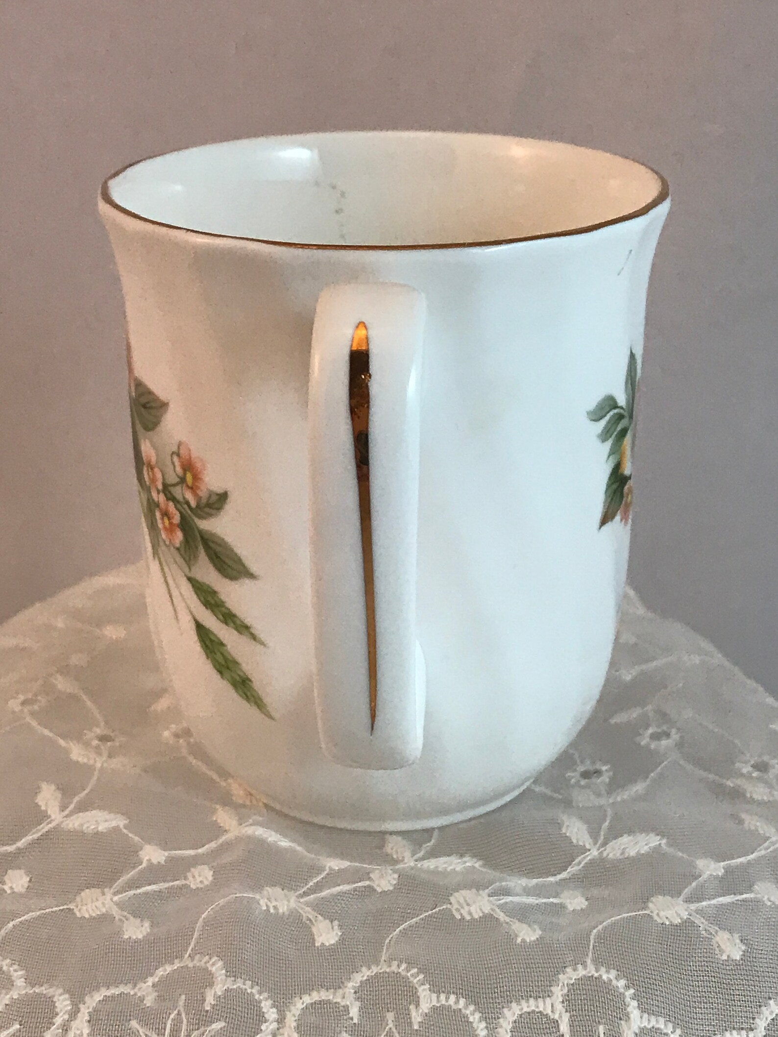 Vintage Duchess Bone China Dogwood Gold Trim Tea Coffee Cup Etsy