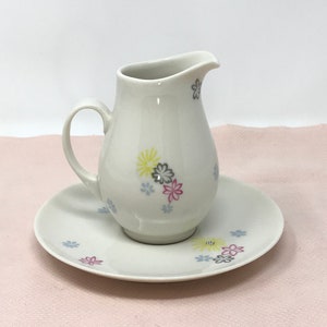 Syracuse Carousel Floral Design 4&quot; Creamer and Underplate