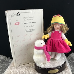 Marie Osmond 4 Seasons Small Wonders Winter Wonder Porcelain Doll