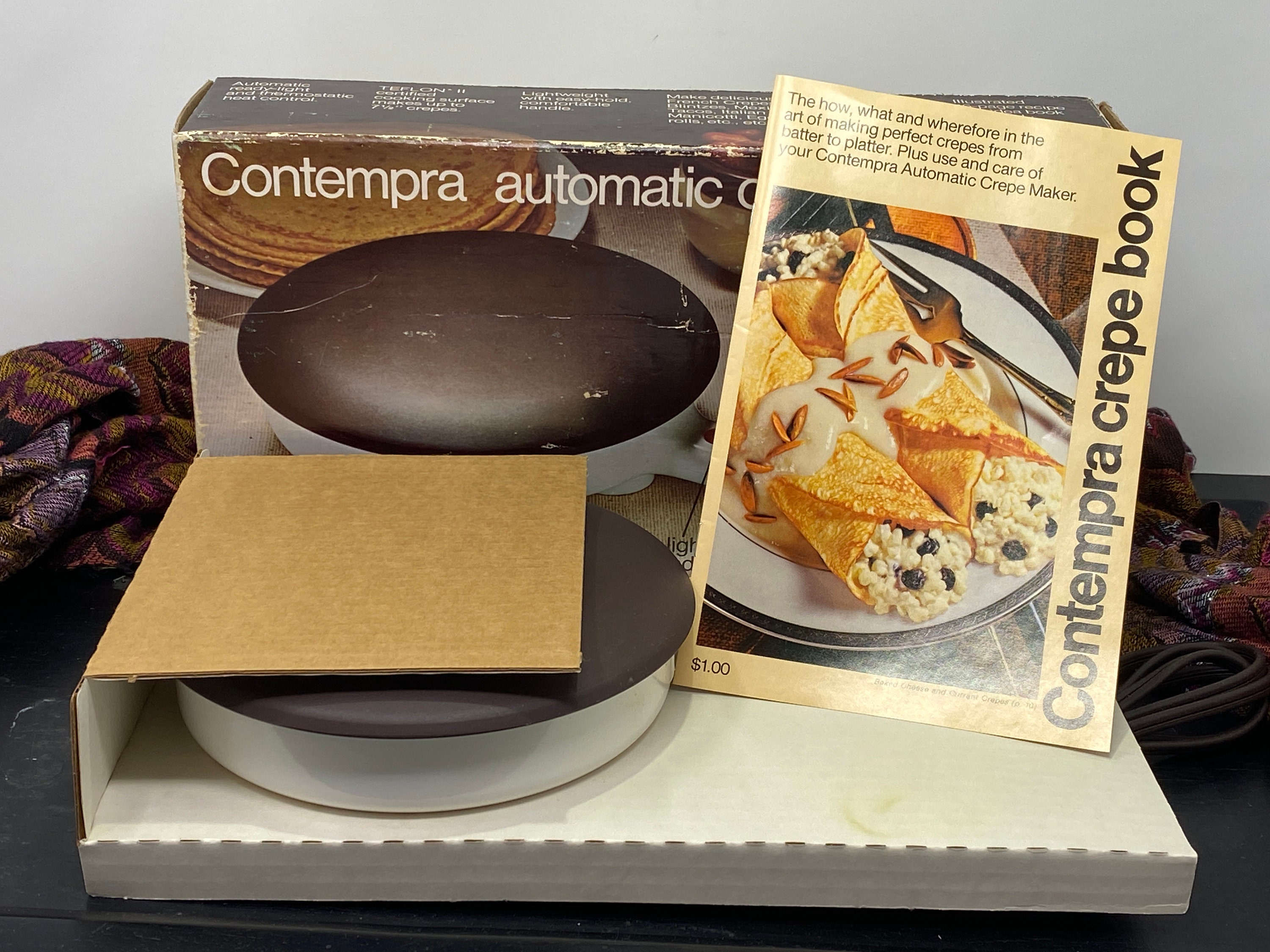 Contempra Automatic Electric Crepe Maker Vintage Retro Small Etsy