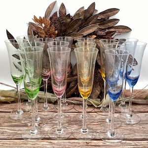 Murano champagne flutes - Etsy 日本