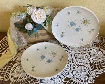 Franciscan Atomic Starburst Dinner Plates - Sold in Lots of 2 Plates