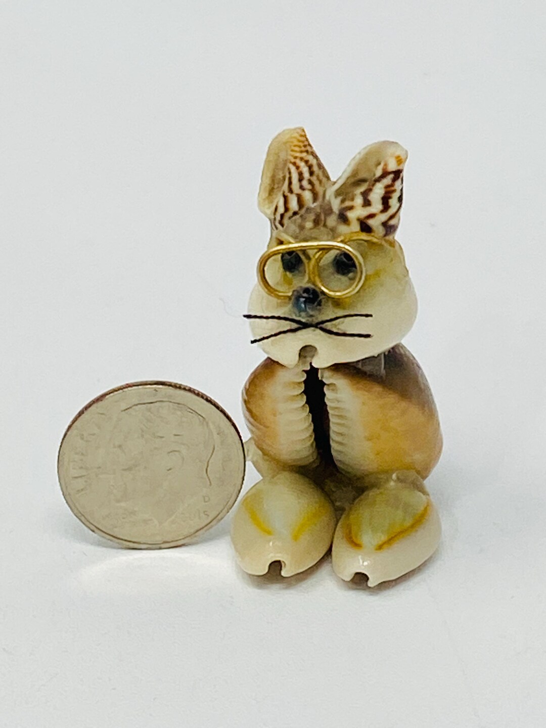 Darling Vintage Miniature Shell Mouse With Glasses - Etsy