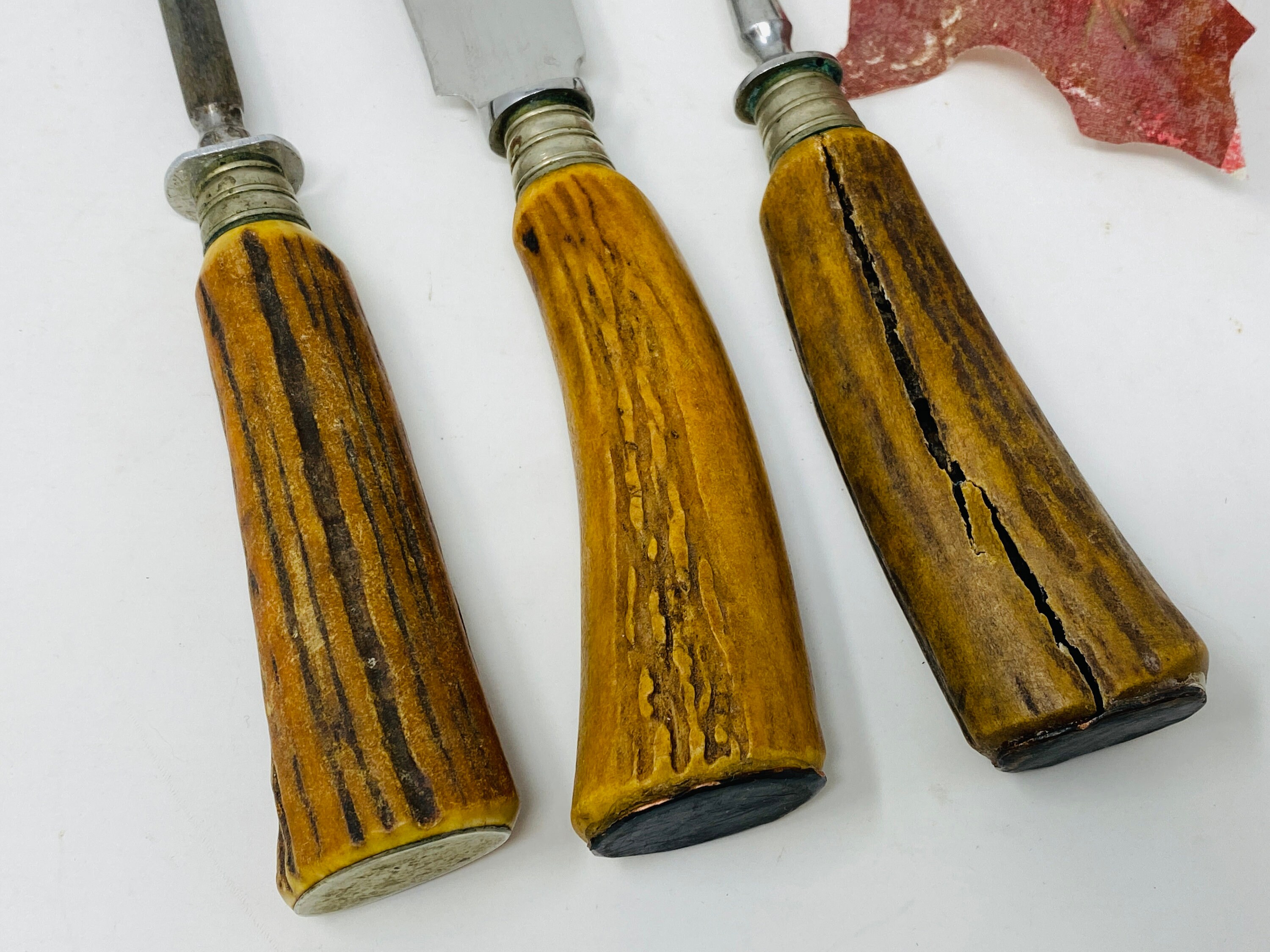 Brown & Bigelow Genuine Stag Handle Solingen Germany 3-piece