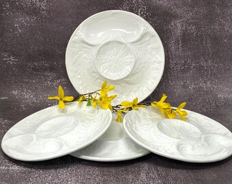 Vintage Majolica Portuguese Artichoke Service Plates - Set of 4
