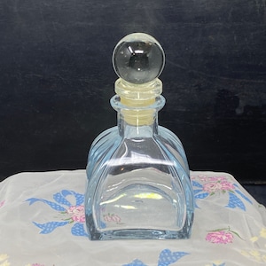 Lovely Translucent Blue Glass Perfume Bottle