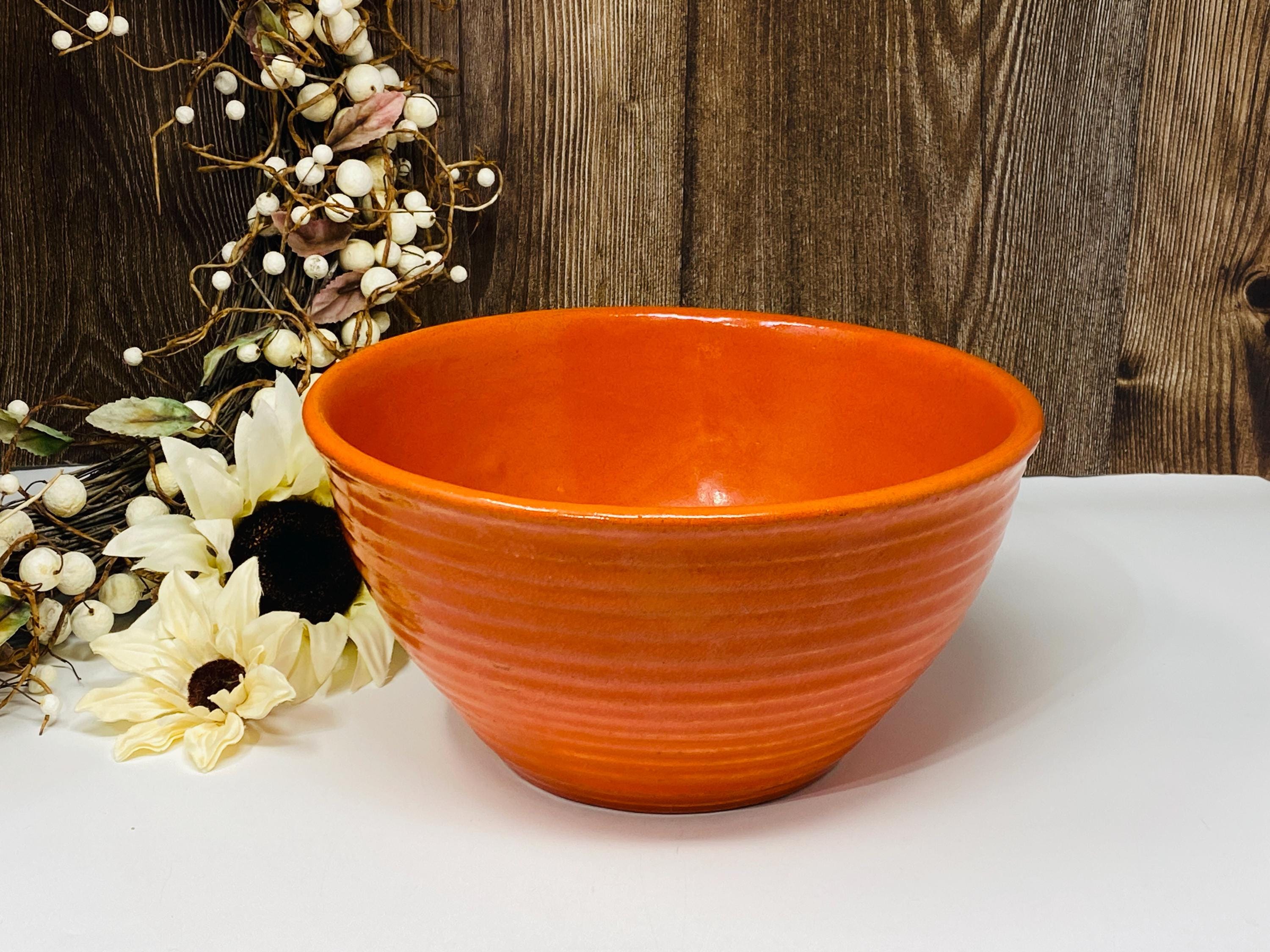 Orange Bauer Bowl - Etsy