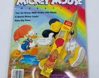 Walt Disney Mickey Mouse Magazine Spring 1989 With Yellow Winnie