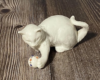 レノックス Cat & Perfume Figurines Lenox China Jewels Collection Porcelain Playful Kitten Cat