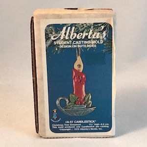 1980 Alberta&#39;s Student Casting Mold A-57 Candlestick Ornament