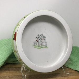 Adorable M Z Austria Farm Animal Baby Feeding Dish