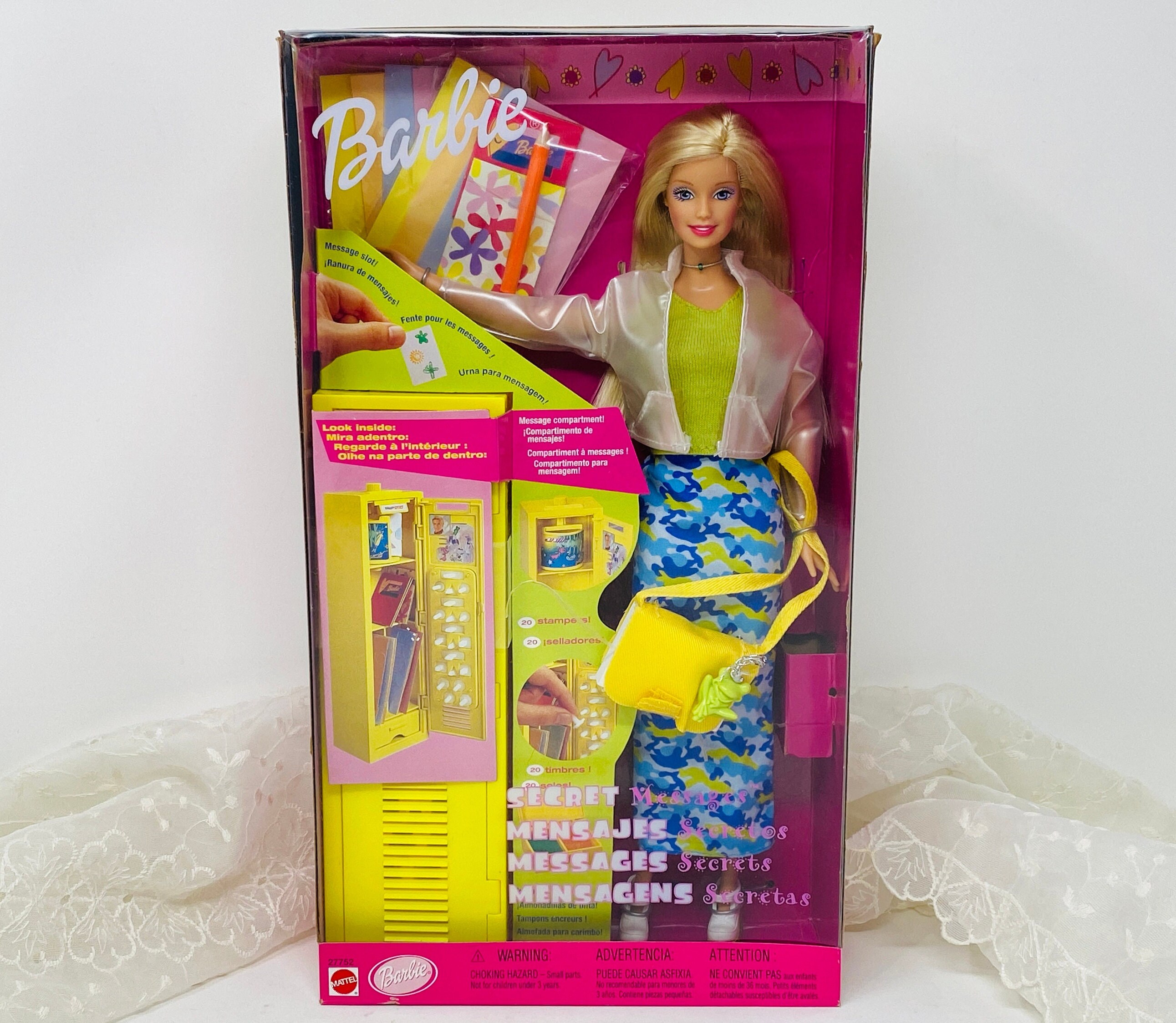 1999 Secret Messages Barbie Mattel 27752 NRFB Blonde Barbie With