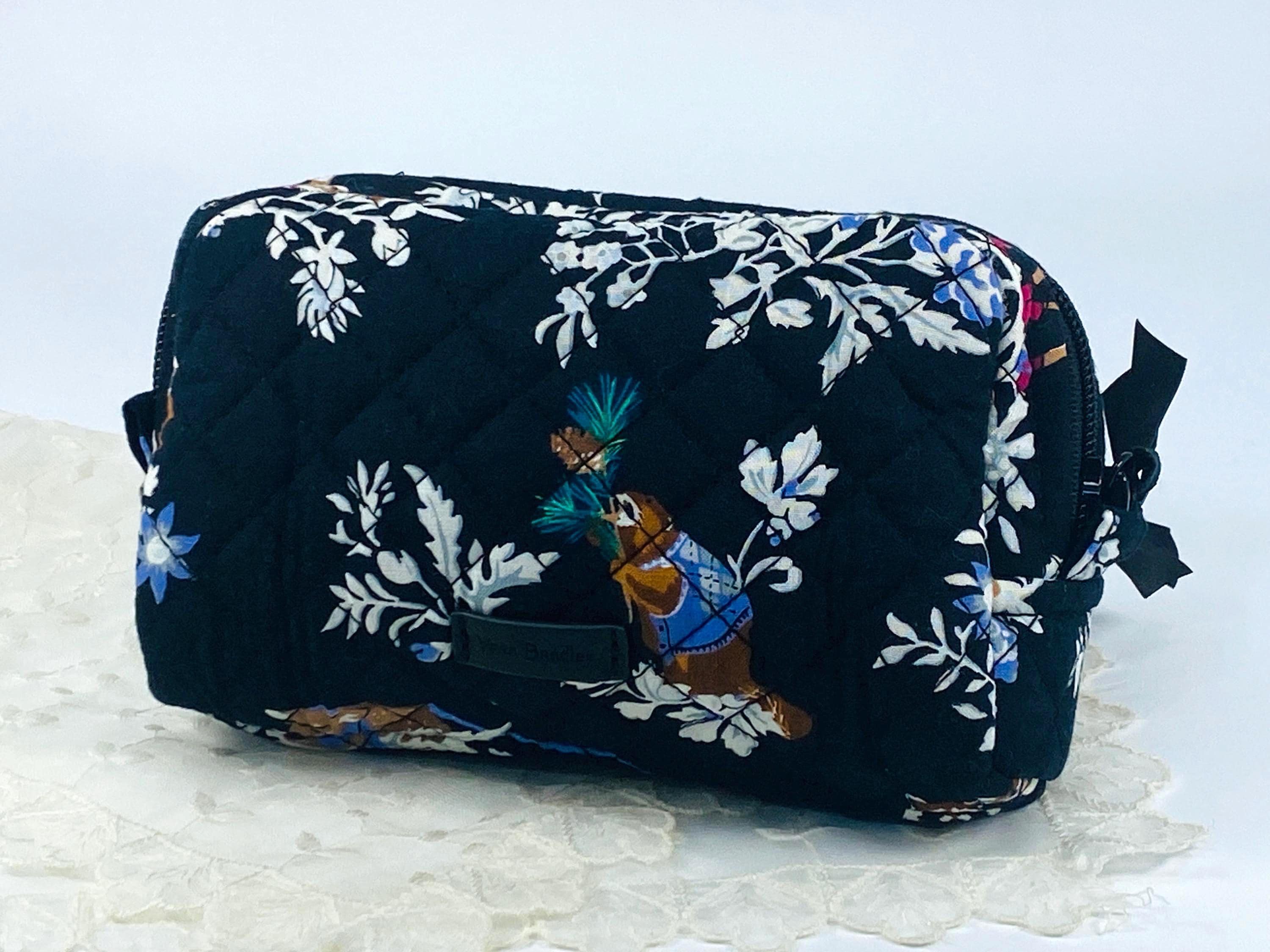 Vera Bradley Merry Mischief Cosmetic Bag Christmas Forest Animals