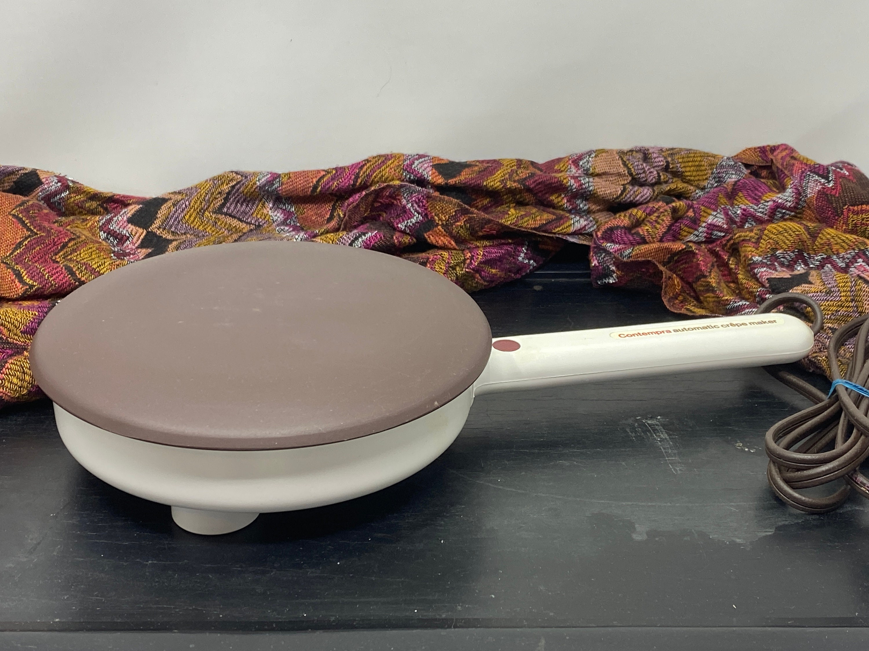 Contempra Automatic Electric Crepe Maker Vintage Retro Small Etsy