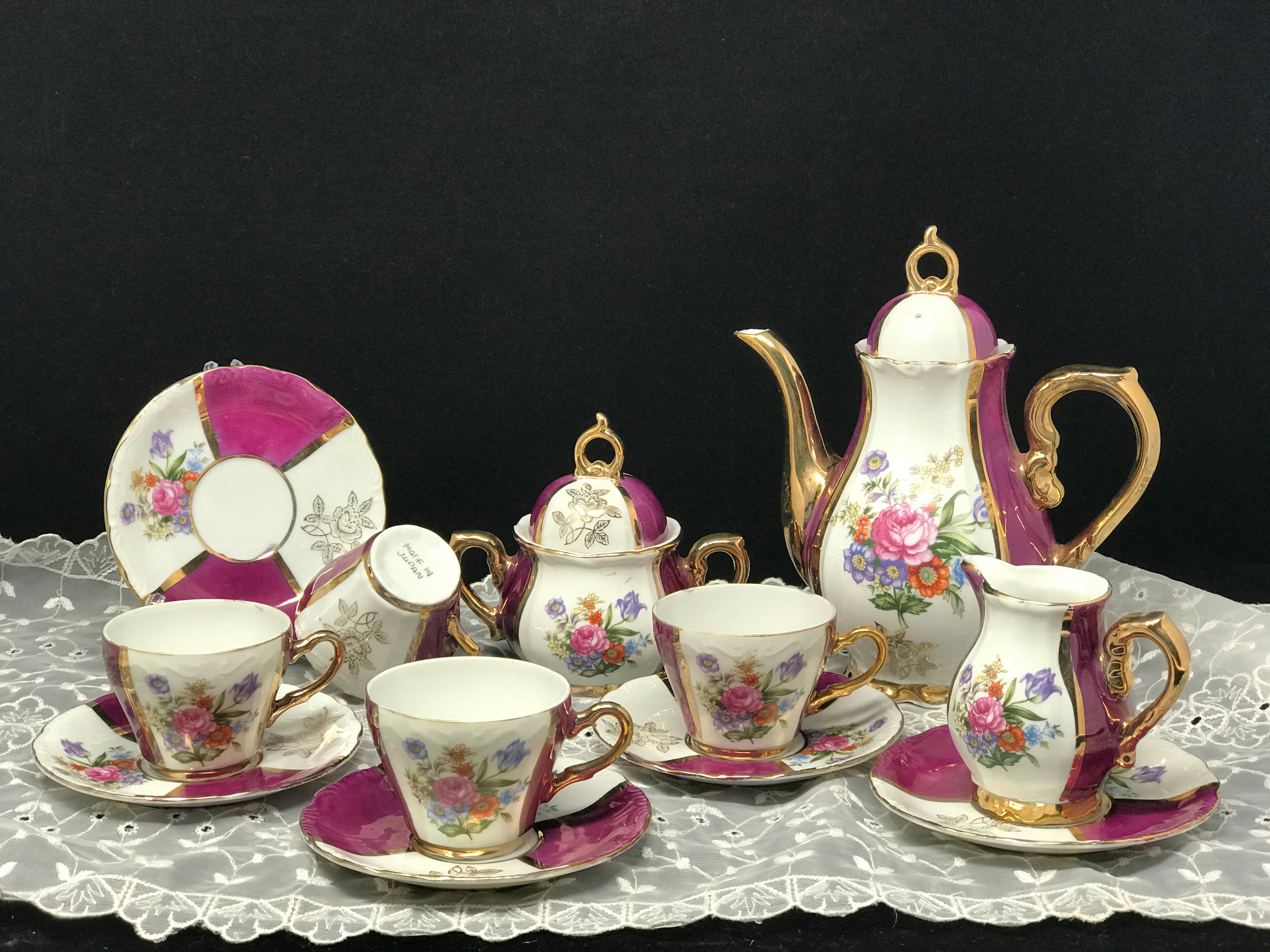 Vintage Yamayo Grace China Musical Tea Set - Etsy