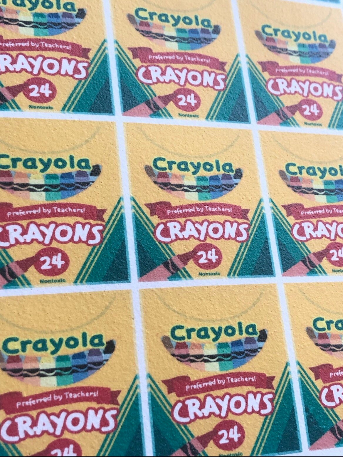 Crayon Edible Images Crayola Edible Image Crayon Box Images Etsy