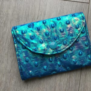 kleine Geldbörse, Geldbeutel mit Glitzer, kleine Tasche mit zwei Fächern und einer Reißverschlusstasche Nr 10