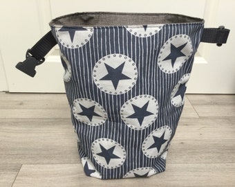 Kulturtasche, Schwimmbeutel, Lunchbag, Snackbag, Wetbag, Picknicktasche Sterne