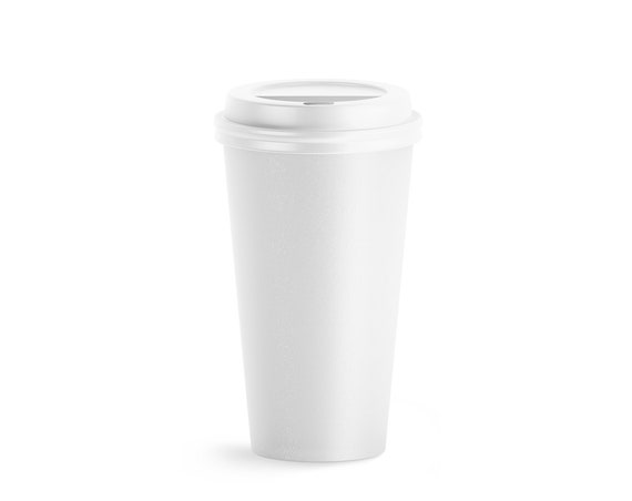 Large Coffee Cup Mockup Front View Disposable Mock Up Large Coffee Cup Mockup Front View Disposable Mock Up