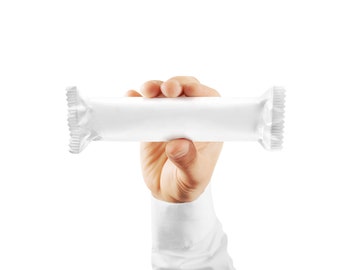 Candy Bar In Hand Mockup (Chocolate Hand Holding Mock up, Candy Template)