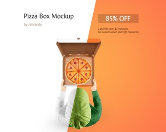 Download Pizza Box Mockup Pizzeria Mock Up Delivery Mockup Free Psd Mockups Templates PSD Mockup Templates