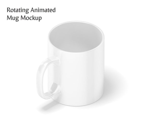 Mug Animated Mockup Isometric View Ceramic Mug Mock Up Mug Animated Mockup Isometric View Ceramic Mug Mock Up