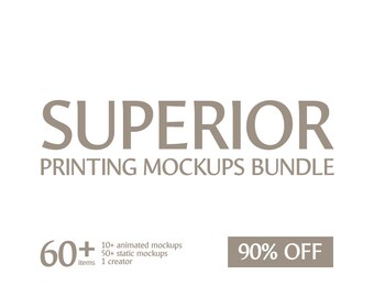Download Free Superior Printing Mockups Bundle PSD Template