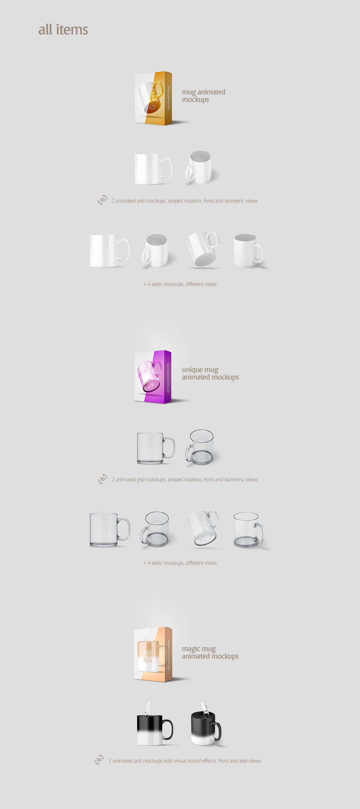 Download Mug Animated Mockups Bundle Mugs Mock up Cup mockup Coffe ...
