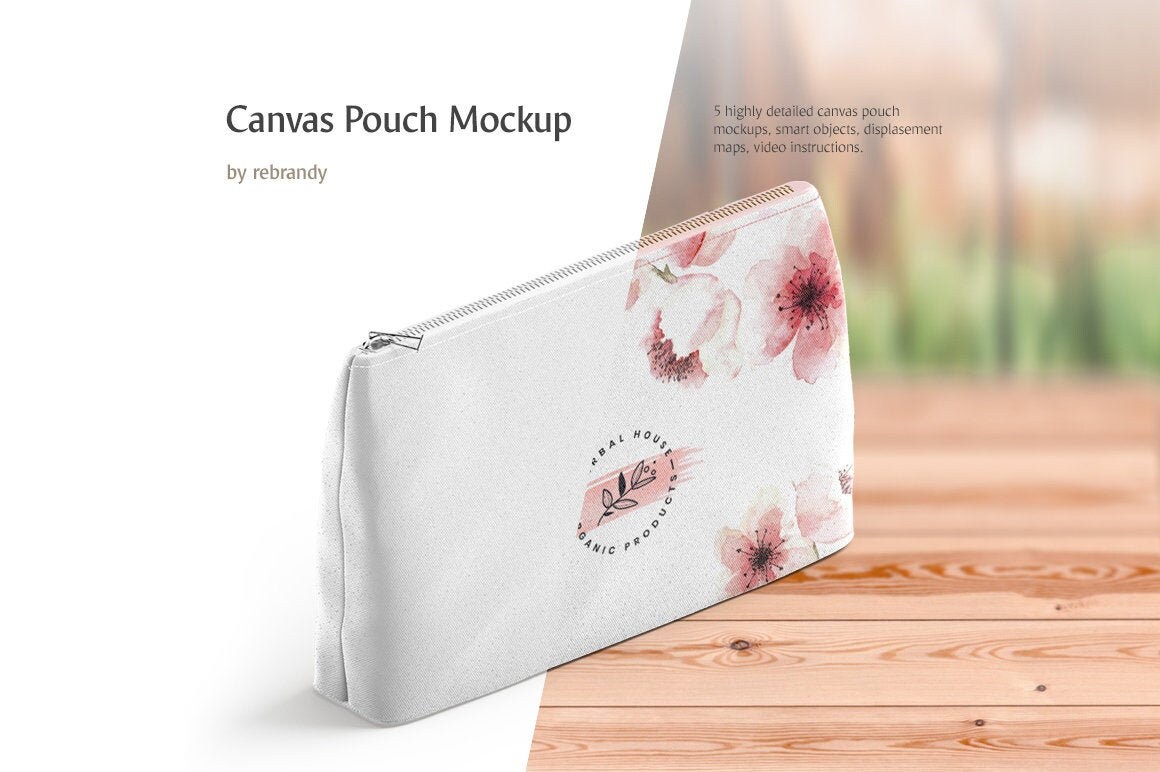 Canvas Pouch Mockup Pouch Mockup Accessory Fashion Etsy