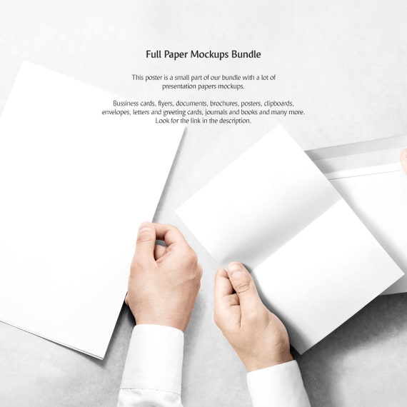 Poster Mockup Brochure Mock Up Leaflet Mock Up Page Etsy