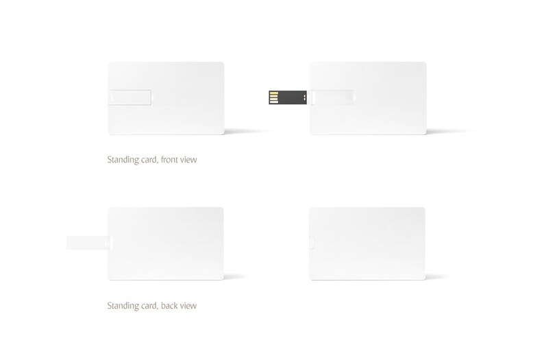 Download Wafer USB Wallet Card Mockup Flash Mock Up Card Mock-up | Etsy