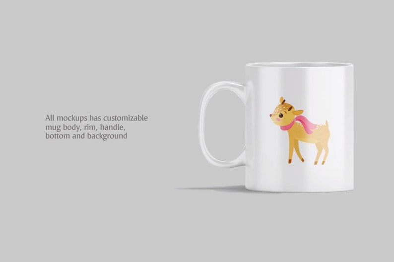 Download Mug Mockup Front View Ceramic Mug Mock up Coffe Cup | Etsy